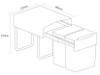 Caple Side Mounted 52L Duo Pull Out Bin