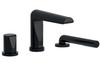 Riobel Parabola Bath Shower Mixer Tap - Black