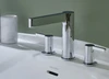 Riobel Paradox Three Hole Basin Mixer Tap - Chrome