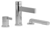 Riobel Paradox Deck Mounted Bath Shower Mixer Tap - Chrome
