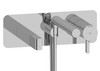 Riobel Paradox Wall Mounted Bath Shower Mixer Tap - Chrome