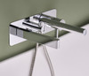 Riobel Paradox Wall Mounted Bath Shower Mixer Tap - Chrome