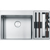 Franke Box Center BWX 220 54-27 1.5B Inset Sink Right Hand Small Bowl - Brushed Steel