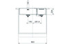 Franke Box Center BWX 220 54-27 1.5B Inset Sink Right Hand Small Bowl - Brushed Steel
