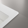 Franke Kubus KNG PRO 610-53 FTL Fragranite Undermount Single Bowl Kitchen Sink - Polar White