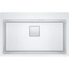 Franke Kubus KNG PRO 610-73 FTL Fragranite Undermount Single Bowl Kitchen Sink - Polar White