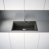 Franke Kubus KNG PRO 610-73 FTL Fragranite Undermount Single Bowl Kitchen Sink - Slate Grey