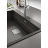 Franke Kubus KNG PRO 610-73 FTL Fragranite Undermount Single Bowl Kitchen Sink - Slate Grey