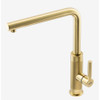 Franke Tessuto L-Spout Side Lever Kitchen Tap - Brushed Gold