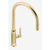 Franke Tessuto J Pull Out Spout Kitchen Tap - Brushed Gold