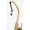 Franke Tessuto J Pull Out Spout Kitchen Tap - Brushed Gold