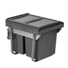 Austen & Co. 40L Built-In Pull Out Cupboard Kitchen Bin - 2 Compartments