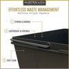 Austen & Co. 40L Built-In Pull Out Cupboard Kitchen Bin - 2 Compartments