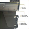 Austen & Co. 30L Built-In Hinged Cupboard Kitchen Bin - 2 Compartments