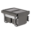 Austen & Co. 30L Built-In Hinged Cupboard Kitchen Bin - 2 Compartments