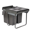 Austen & Co. 68L Built-In Pull Out Cupboard Kitchen Bin - 2 Compartments