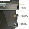 Austen & Co. 68L Built-In Pull Out Cupboard Kitchen Bin - 4 Compartments