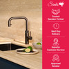 Quooker Flex Square Pull Out Boiling Water Gunmetal Tap with Tank