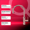 Quooker Flex Pull Out Boiling Water Rose Copper Tap with Tank