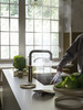 Quooker Flex Square Pull Out Boiling Patinated Brass Tap with Tank