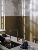 Quooker Flex Square Pull Out Boiling Patinated Brass Tap with Tank