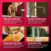 Quooker Flex Square Pull Out Boiling Patinated Brass Tap with Tank