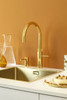 Quooker Fusion Round Boiling Water Gold Tap with Tank
