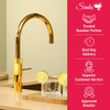 Quooker Fusion Round Boiling Water Gold Tap with Tank