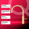 Quooker Fusion Round Boiling Water Gold Tap with Tank