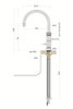 Quooker Classic Fusion Round Boiling Water Stainless Steel Tap with Tank
