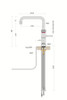 Quooker Classic Fusion Square Boiling Water Stainless Steel Tap with Tank