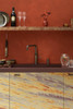 Quooker Classic Fusion Square Boiling Water Patinated Brass Tap with Tank