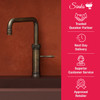 Quooker Classic Fusion Square Boiling Water Patinated Brass Tap with Tank