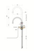Quooker Classic Nordic Round Boiling Water Stainless Steel Tap with Tank