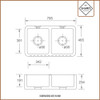 Shaws Ribchester 800 Ceramic Kitchen Sink