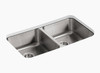 Kohler Icerock Double Bowl Equal Kitchen Sink