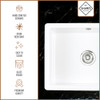 Shaws Classic Inset & Undermount 800 Ceramic Kitchen Sink