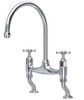 Perrin and Rowe Ionian 4192 - 2 Hole Deck Mounted Kitchen Tap With Crosshead Handles