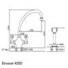 Perrin & Rowe Etruscan 4350 (with Rinse) Kitchen Tap