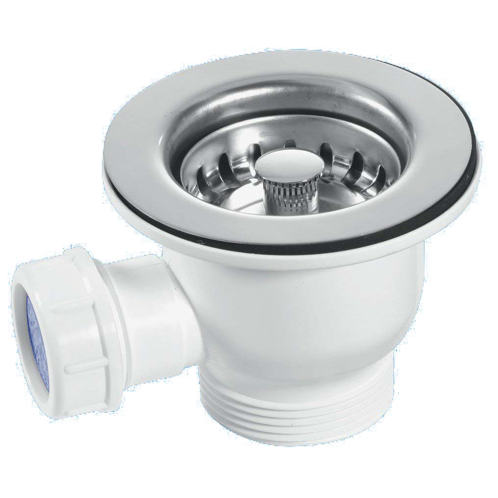 Brass Traditional Sinks 60mm Ceramic Kitchen Sink Strainer Waste Sinks