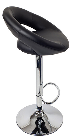 Sorrento Kitchen Swivel Stylish Bar Stool Black