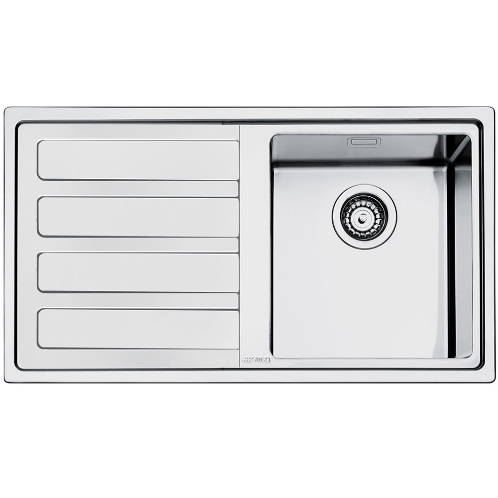 Smeg LD861 Mira Single Bowl Kitchen Sink With Drainer Sinks