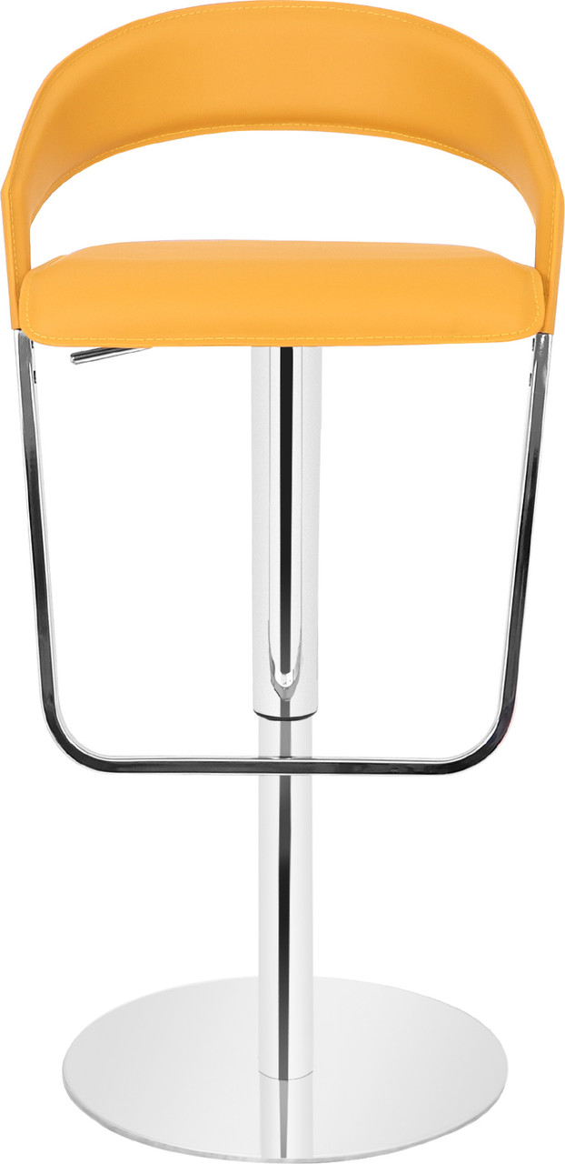 Eleganza Real Leather Bar Stool Mustard1