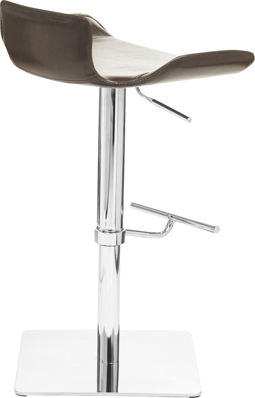 Favoloso Real Leather Bar Stool Black