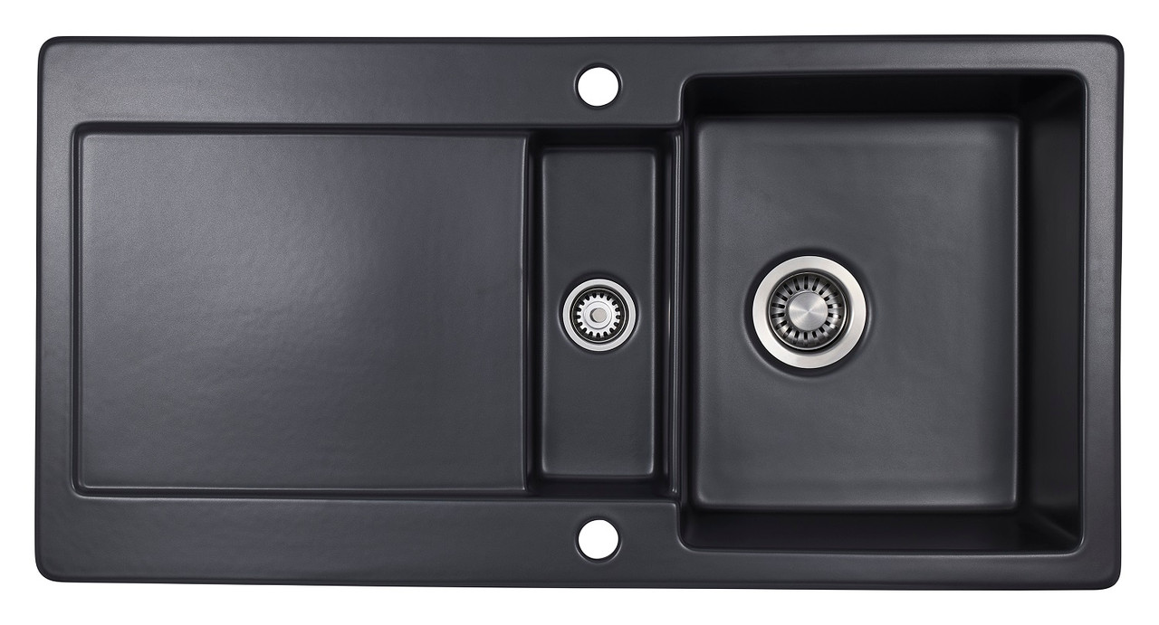 【中古】 Sink（2） Thomas Denby Melody Pro 1.5B/SD Ceramic Basalt Kitchen Sink