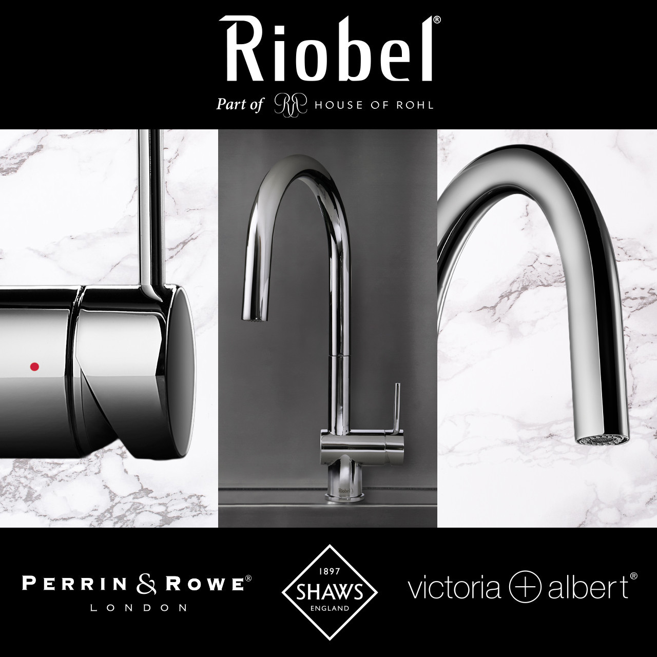 Austen & Co. Orla with Riobel Azure Kitchen Tap and Plumbing Kit - Sinks