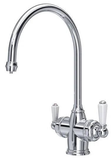 Perrin & Rowe Polaris 1937 3in1 Instant Hot Tap Sink Mixer, Digital Tank and Filter - Chrome