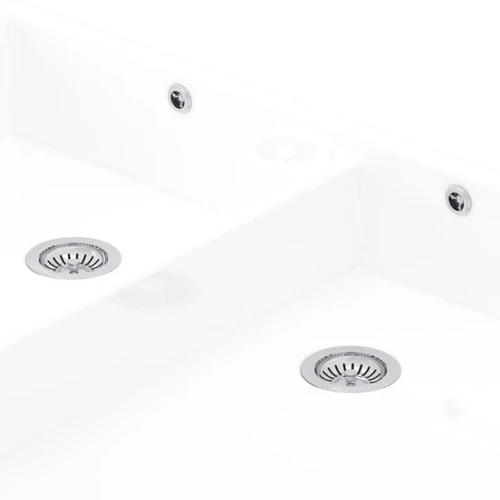 Perrin & Rowe Double Bowl Waste and Overflow Kit - Chrome