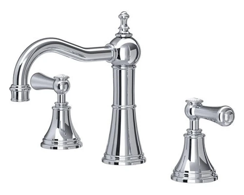 Perrin & Rowe 3723 Three Hole Mixer Set Tap, Lever Handles - Chrome