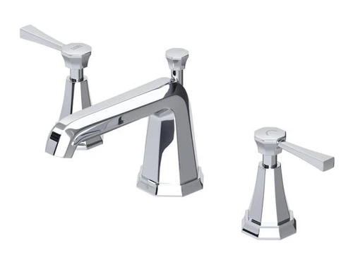 Perrin & Rowe 3141 Three Hole Basin Mixer Tap, Lever Handles - Chrome